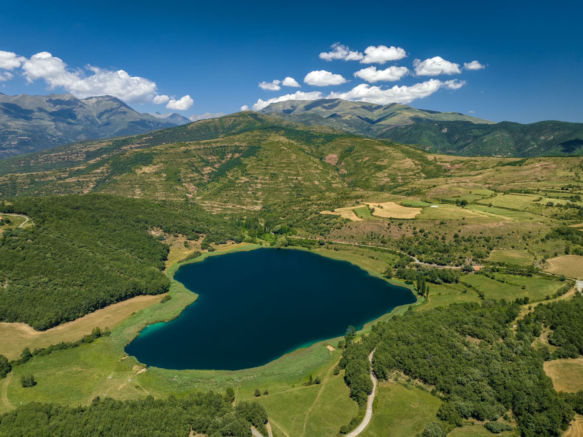 Estany de Montcortès vista aèria